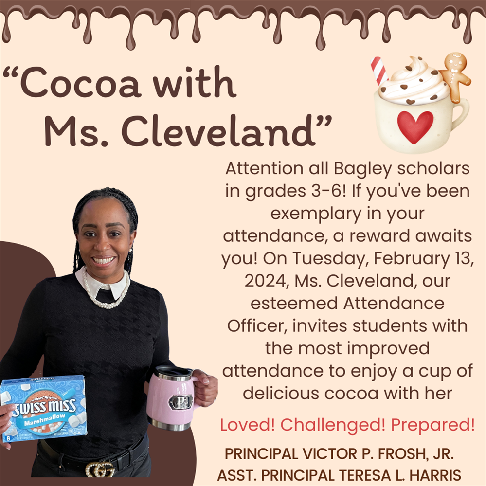  Flyer with lady holding hot cocoa